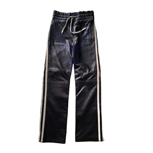 Ropa informal Pantalón de cuero Cintura alta Pantalones largos de cuero para hombres - Product Image 1