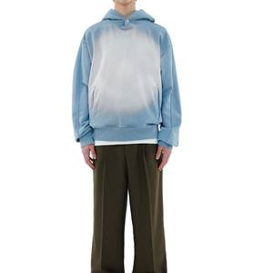 Highest Quality 500GSM 100% Cotton Pullover Hoodie for Men & <b>Women</b> Oversize Unisex Winter Hooded Coat Front Logo Solid <b>Pattern</b> - Product Image 3