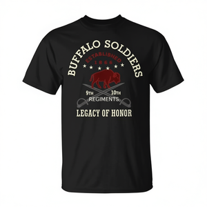T-shirt Combo Blu e Rosso Honorarium Buffalo Soldiers Categoria Promozionale - Product Image 2