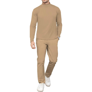 Eversoft Fleece Joggers Técnica bordada Absorbe la humedad Transpirable Temporada de otoño Ajuste relajado Pantalones de chándal cónicos Bolsillos - Product Image 1