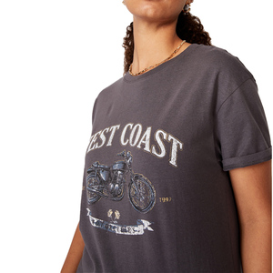 เสื้อยืดคอกลมแขนสั้นสำหรับผู้หญิง,เสื้อยืดคอกลมแขนสั้นผ้าฝ้าย100% สีพื้นพิมพ์โลโก้แบบกำหนดเอง - Product Image 3