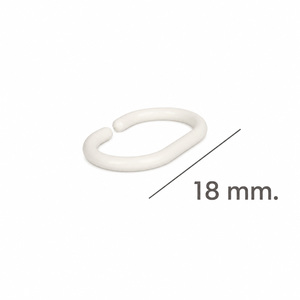 Anello Ovale per Tenda Doccia 18 mm. Blanca (Confezione da 100 Unità) - Product Image 4