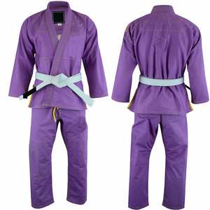 100% algodón Jiu-Jitsu brasileño Gi ligero BJJ Kimono uniforme amarillo Jiu Jitsu Gi con tamaño personalizable - Product Image 1