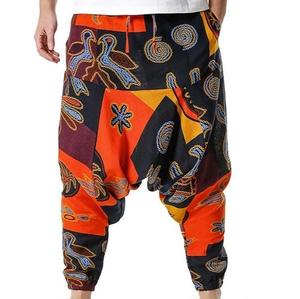 Pantalones Deportivos Personalizados de Doble Cintura con Entrepierna Caída, 100% Poliéster, Cintura Elástica, Transpirables, con Rayas Laterales Impresas por Sublimación - Product Image 3