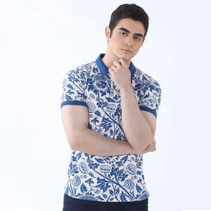 Vente de polos pour hommes de la meilleure qualité, maillot à manches courtes à col boutonné sublimé durable, motif imprimé à séchage rapide. - Product Image 5