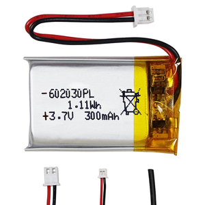 JST konnektörü ile 602030 602040 602035 3.7 V lityum iyon batarya Lipo 3.7 v 300mah 602030 po pil - Product Image 5