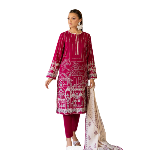 chinese dress ladies Elegant Green Long A-Line Shirt Sharara Pakistani Eid Dresses  Nameera by  Farooq