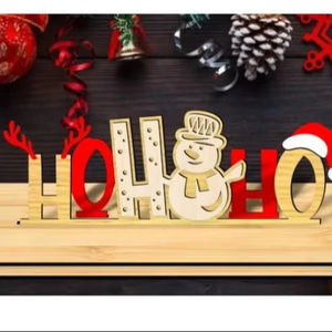 Adornos Navideños Vintage, Adorno de Madera Tallada para Árbol de Navidad, Artesanía de Madera, Decoraciones Navideñas Huecas para Interiores - Product Image 1