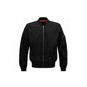 Meilleures ventes Bomber d'hiver de luxe décontracté pour hommes Blouson aviateur avec logo personnalisé Prêt pour le service OEM Vente en gros Bon marché - Product Image 5