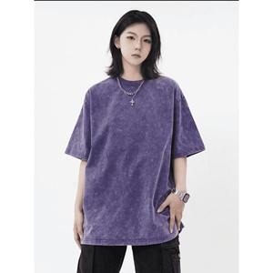 Camisetas de gran tamaño para hombre, Camisetas básicas holgadas informales de algodón de media manga Vintage, camisetas holgadas sólidas de verano para hombre - Product Image 5