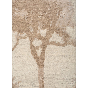Alfombra Kavi Ivory de Lana y Seda de Bambú Anudada a Mano 9x12 con Diseño Novedoso para Decoración de Sala de Estar, Pasillo y Hogar - Proyecto Error Eskn-660 - Product Image 3