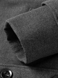 เสื้อโค้ทผู้ชายเสื้อโค้ทเสื้อโค้ทผ้าวูลลำลองสำหรับฤดูหนาว - Product Image 3