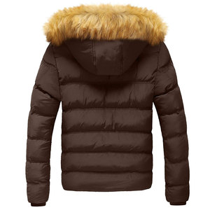 Vente en gros de veste matelassée avec logo personnalisé pour hommes col à capuche en tissu polyester imperméable pour l'extérieur, l'hiver, décoration à motifs - Product Image 3