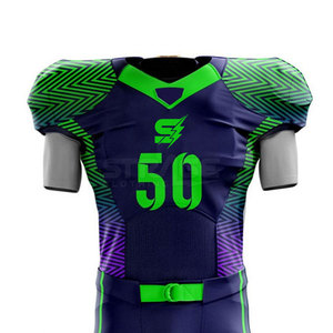 Uniforme de football américain léger à manches courtes, grande taille, confortable, respirant, écologique, finition premium, style athlétique - Product Image 3