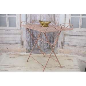 Plateau de service en métal au design antique à 3 niveaux avec support et plateau doré et support fini avec revêtement en poudre noire - Product Image 6