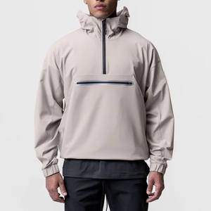 Factory Direct Premium Quality Men's Half Zip Hoodie Comfortable Breathable Fabric Customizable Design New Arrival for Spring - Product Image 1