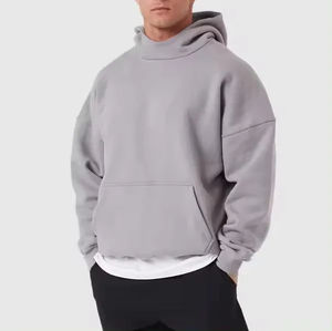 Sweat-shirt à capuche ample en coton 100% pour homme, qualité supérieure, respirant, pour un usage décontracté, saison d'automne, pour adultes et garçons - Product Image 5