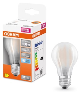 Lámpara LED estándar para reequipamiento, vidrio esmerilado, 10W, 4000K, 1521Lm (Osram 434028) - Product Image 1