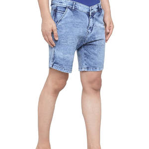 Pantalones Cortos de Mezclilla Personalizados de Color, 100% Algodón, Transpirables, de Secado Rápido, Estilo Urbano para Hombre, Hechos en Pakistán - Product Image 2