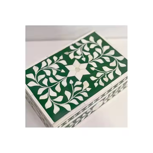 2025 calidad superior personalizada verde blanco y muchos colores cajas de joyería con incrustaciones de hueso últimos diseños regalo perfecto cajas de madera - Product Image 4
