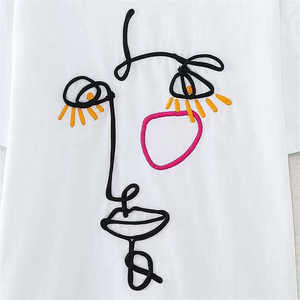 Camisetas de Moda de Manga Corta al por Mayor de Alta Calidad para Mujer, Camisetas Unisex con Cuello Redondo para Mujer - Product Image 6