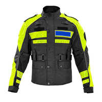 Koruyucu zırhlar ile motosiklet merhaba görünür tekstil ceket