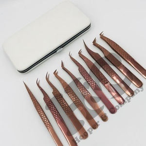 Nouvelle pince à épiler de qualité supérieure, boîte en carton, pince à épiler pour extensions de cils, pince à épiler en acier inoxydable, logo gratuit, vison durable, faible MOQ - Product Image 6