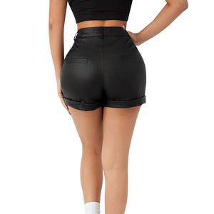 Premium Quality 100% Breathable <b>Leather</b> Women's <b>Shorts</b> Customized Latest Winter Arrival Design Wholesale - Product Image 5