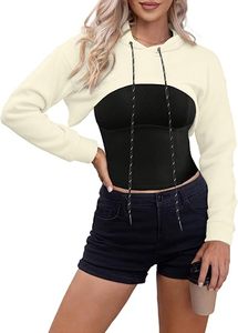 Sweat à capuche d'hiver élégant pour femmes avec logo personnalisé | Pull en polaire à la mode pour vêtements de sport et streetwear - Product Image 5