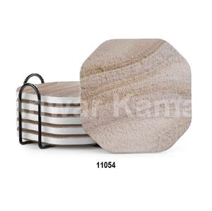 Juego de cobre puro 100% de calidad superior de 4 posavasos de cobre redondo martillado - Product Image 3