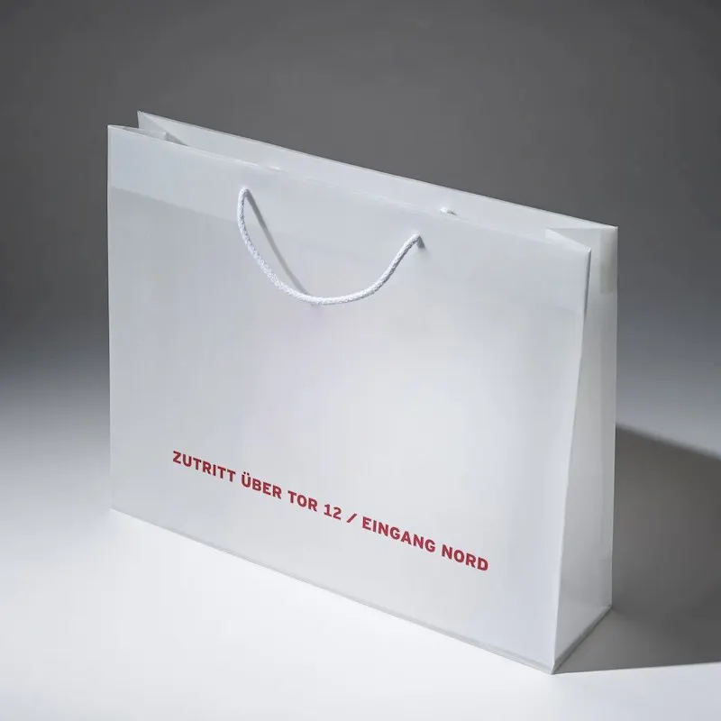 Bolsa de papel de embalaje de regalo con logotipo personalizado de los fabricantes, bolsa de compras de cartón de color sólido con asa de cuerda