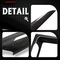 Console centrale, garniture de panneau de porte intérieure pour BMW X3 G01 X4 M40i XDrive 30i 2022 2023, accessoires intérieurs en fibre de carbone véritable