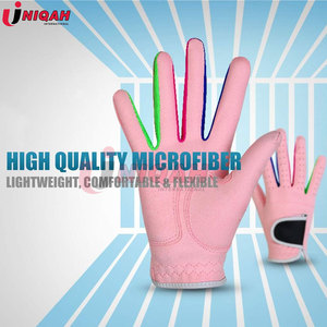 Gants de golf en cuir Cabretta antidérapants pour enfants, jeunes, juniors, tout-petits, hommes et femmes, paquet économique en rose - Product Image 2