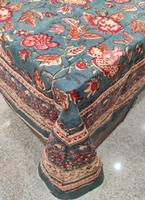 Nappes de luxe en coton vert à motifs floraux, imprimées au bloc, fabriquées à la main en Inde pour la maison, les hôtels et les cadeaux, personnalisation disponible en gros