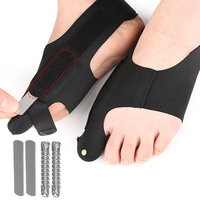 Attelle ajustable pour gros orteil en nylon et SEBS, enveloppement de l'avant-pied avec barre à ressort en aluminium, fixation auto-agrippante, correction du hallux valgus, soutien des orteils