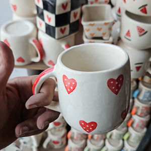 Wholesale Price Crockery Printed Heart Ceramic Valentines Day Mug Couple Lover Gift Coffee Tea <b>Cup</b> at Wholesale Price - Product Image 3
