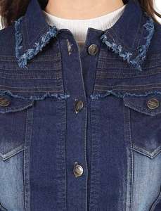 Veste en jean pour femme en gros, prix bas, nouveau design, séchage rapide, veste en jean personnalisée de style nouveau pour femmes dans toutes les couleurs, taille, logo - Product Image 4