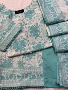 Ssumaira's Winters Premium Khaddar Airjet Digital Printed Khaddar Shirt Dupatta & Plain Dyed Khaddar Pants - Product Image 4