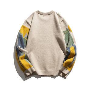 Pulls en tricot à col rond pour hommes en gros, pull personnalisé pour l'hiver, vêtements en tricot pour hommes, vêtements en tricot de grande taille, pulls pour hommes surdimensionnés - Product Image 2