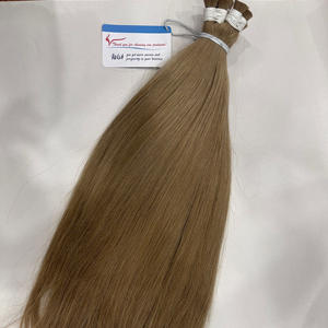 Extensions de cheveux humains vietnamiennes professionnelles 100% en vrac 1B couleur droite Style de vague sans enchevêtrement et sans perte - Product Image 2