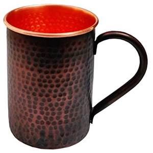 Tazas de cobre de la mejor calidad, taza de café de mula de Moscú, copa de vino de acero inoxidable, copa de cóctel de cobre martillado de cristal con mango - Product Image 2