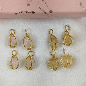 Anillo de Plata de Ley con Cristal de Cuarzo Rosa Chapado en Oro, Hecho a Mano, Ajustable de 8-12 mm, Cristal Natural Vintage - Product Image 4