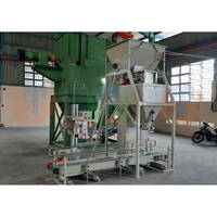 Machine d'ensachage semi-automatique série TBM-SB01 pour aliments pour volailles et animaux de compagnie, remplissage et couture de sacs tissés en PP/papier de 10 kg à 50 kg