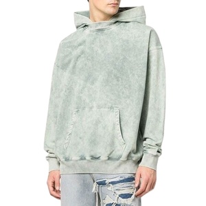 Men 100% Cotton Acid Wash <b>Hoodie</b> <b>Plain</b> Dyed Breathable and Quick Dry for Casual and Outdoor Winter Wear Digital Printing 2026 - Product Image 1