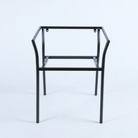 Chaise d'extérieur moderne en bois massif et fer forgé pour balcon, café, hôtel, atelier, salon, école-hôpital – Combinaison durable
