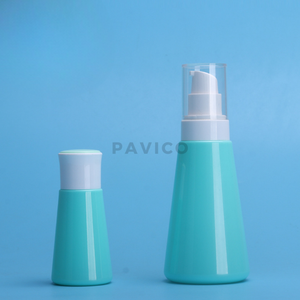 ขวดเครื่องสำอางทรงสามเหลี่ยมขนาด60มล. 160มล. ขวดปั๊มสีขาวสำหรับตลับหมึก - Product Image 1