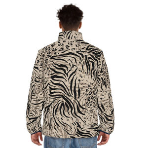 Chaqueta de invierno con cuello levantado, chaqueta acolchada transpirable impermeable con estilo, chaqueta acolchada sublimada duradera para adultos - Product Image 4