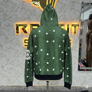 Sweat à capuche à fermeture éclair de qualité supérieure, prix bas, édition artisanale, imprimé en relief, fabriqué en usine, prix bas, sweat à capuche pour hommes, sweat à capuche pour hommes - Product Image 5