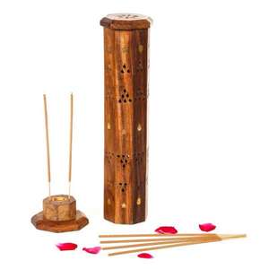 เตาเผาเครื่องหอมไม้หอมระเหยจากอินเดีย แท่นวางเครื่องหอมไม้ ที่วางเครื่องหอมไม้กฤษณา งานแฮนด์เมด ลดราคา - Product Image 1