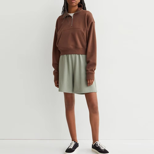 Top meilleur Unique hiver saison femmes pull sweat chemise manches longues hiver Collection col montant à la mode sweat shirt - Product Image 4